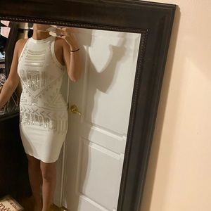 Bebe Ivory Dress medium